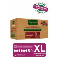 Depend Emici Külot Kadın Extra Büyük 9 lu x 3 Adet
