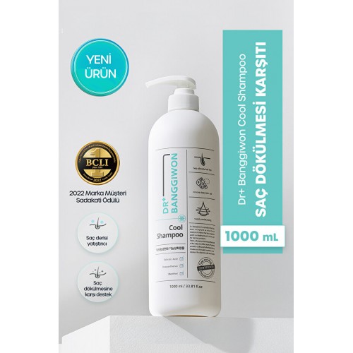 Dr. Banggiwon Cool Dökülme Karşıtı ve Yatıştırıcı Şampuan 1000 ml Dr. Banggiwon Cool Dökülme Karşıtı ve Yatıştırıcı Şampuan 1000 ml