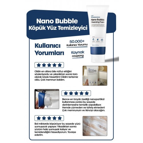 Dr. Banggiwon Nano Bubble Kabarcık Yüz Temizleme Köpüğü 200 ml Dr. Banggiwon Nano Bubble Kabarcık Yüz Temizleme Köpüğü 200 ml