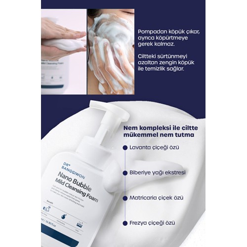 Dr. Banggiwon Nemlendirici Nano Kabarcıklı Yüz Temizleme Köpüğü 500 ml