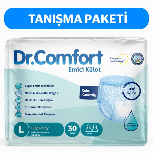 Dr.Comfort Yetişkin Emici Külot Büyük Boy 30 lu