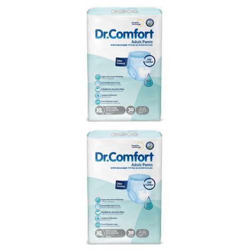 Dr.Comfort Yetişkin Emici Külot Extra Büyük 30 lu x 2 Adet