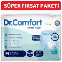 Dr.Comfort Yetişkin Emici Külot Orta Boy 30 lu x 4 Adet