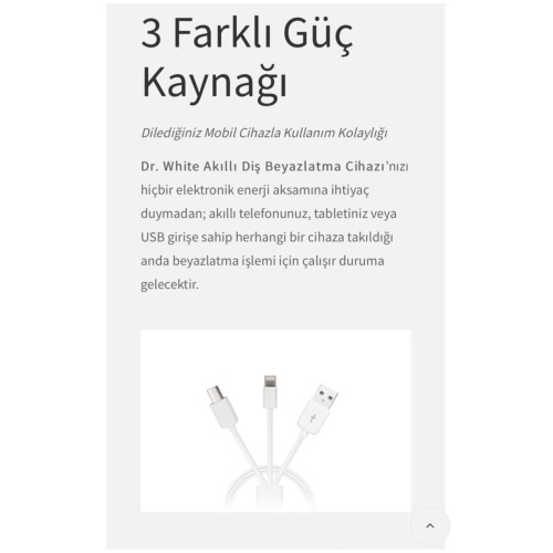 Dr.White 3D Diş Beyazlatma Teknolojisi Cihazı Kalemli Kiti