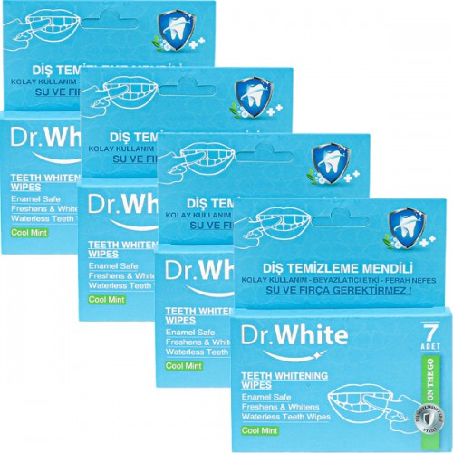 Dr.White Diş Beyazlatma Mendili 7 adet x 4 Adet