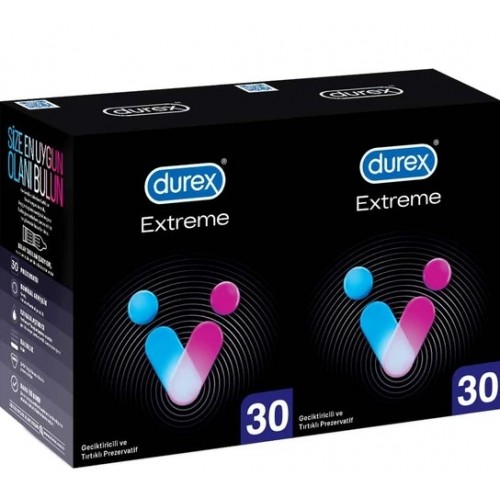 Durex Extreme Geciktiricili Prezervatif 30 lu x 2 Adet (60 Adet)