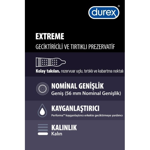 Durex Klasik Kondom 16 lı ve Extreme Prezervatif 20 li