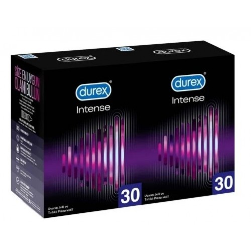 Durex Intense Uyarıcı Prezervatif 30 lu x 2 Adet (60 Adet)