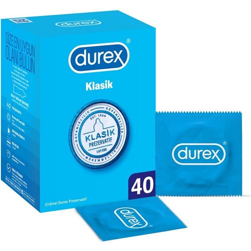 Durex Klasik Kondom 40 lı