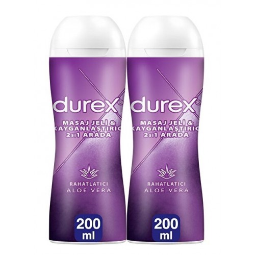 Durex Play Masaj Jeli ve Kayganlaştırıcı Aloe Veralı 200 Ml x 2 Adet