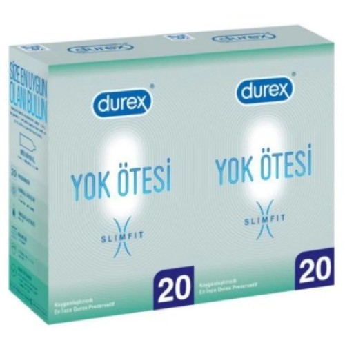 Durex Yok Ötesi Slim Fit 20 li x 2 Adet
