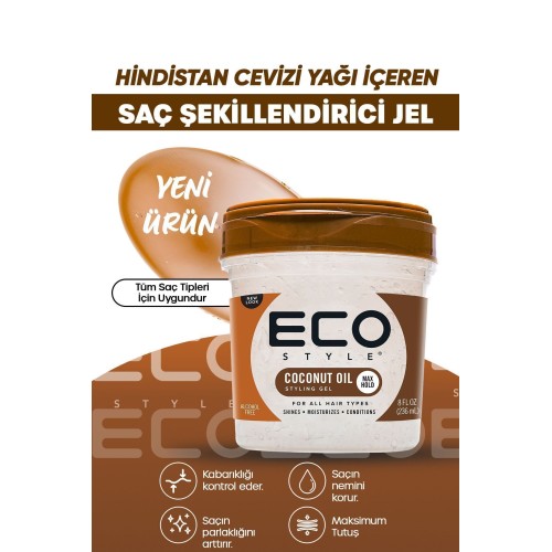 Eco Style Hindistan Cevizi Yağı Saç Şekillendirici 236 ml