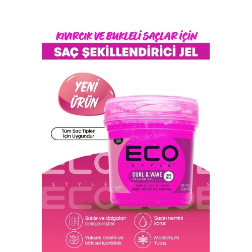 Eco Style Kıvırcık ve Bukleli Saçlara Özel Saç Şekillendirici 236 ml