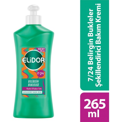 Elidor 7/24 Şekillendirici Saç Bakım Kremi Belirgin Bukleler 265 ml