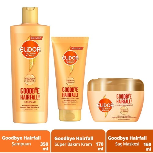 Elidor Collagen Blends Goodbye Sülfatsız Saç Bakım Seti