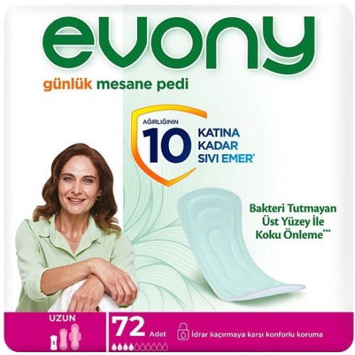 Evony Günlük Mesane Pedi Uzun 24 lü x 3 Adet