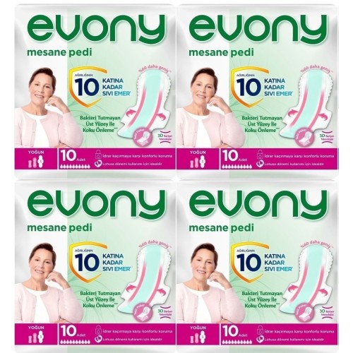 Evony Mesane Pedi Yoğun 10 lu x 4 Adet