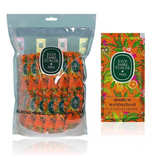 Eyüp Sabri Tuncer Bodrum Mandalinası Küçük Boy Kolonyalı Mendil 150 li