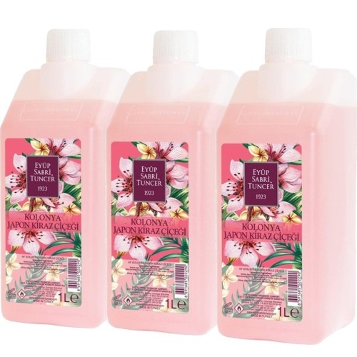 Eyüp Sabri Tuncer Japon Kiraz Çiçeği Kolonyası 1 lt x 3  Adet