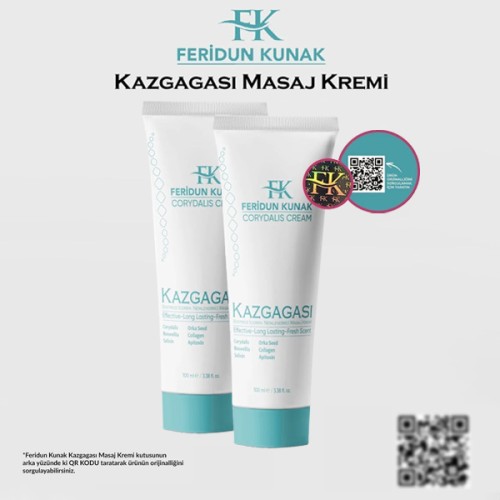 Feridun Kunak Kazgagası Doğal Ve Ağrı Masaj Kremi 100 ml x 2 Adet Feridun Kunak Kazgagası Doğal Ve Ağrı Masaj Kremi 100 ml x 2 Adet