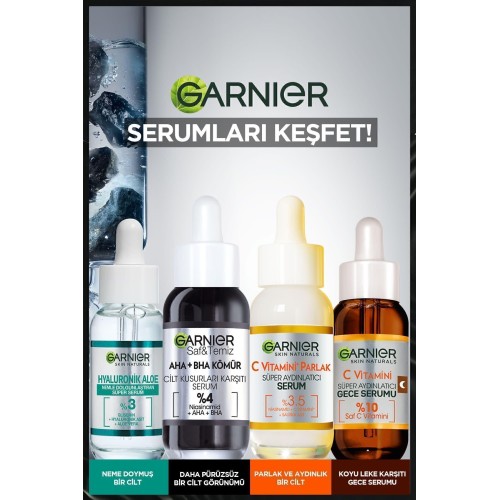 Garnier Aha + Bha Kömür Cilt Kusurları Karşıtı Serum 30 ml