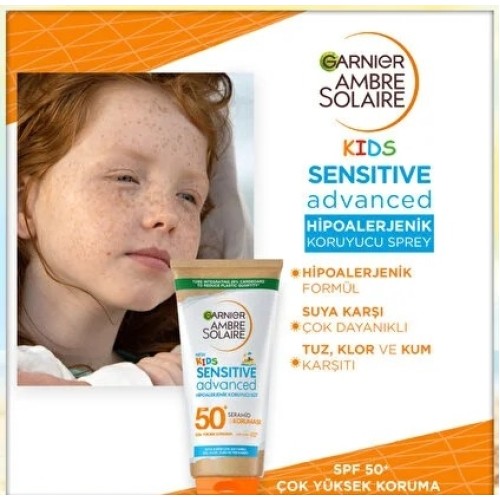 Garnier Ambre Solaire Kids Hipoalerjenik Koruma Güneş Süt SPF50 175 ml