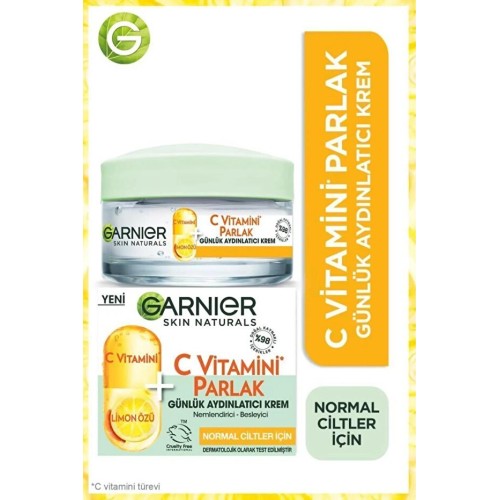 Garnier C Vitamini Parlak Günlük Aydınlatıcı Krem 50 ml x 2 Adet