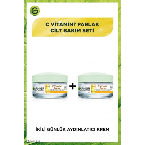 Garnier C Vitamini Parlak Günlük Aydınlatıcı Krem 50 ml x 2 Adet