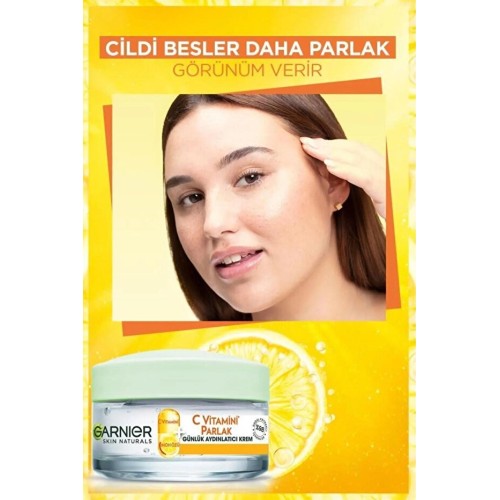 Garnier C Vitamini Parlak Günlük Aydınlatıcı Krem 50 ml x 2 Adet