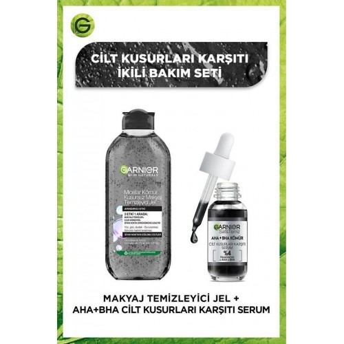 Garnier Cilt Kusurları Karşıtı Makyaj Temizleyici ve Serum