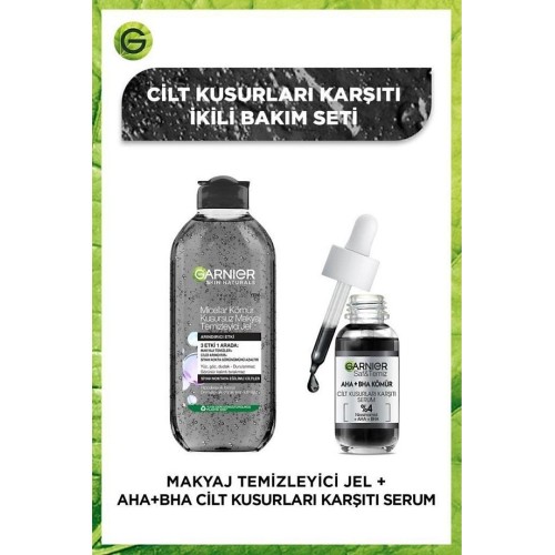 Garnier Cilt Kusurları Karşıtı Makyaj Temizleyici ve Serum