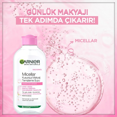 Garnier Micellar Kusursuz Makyaj Temizleme Suyu 200 ml x 2 Adet