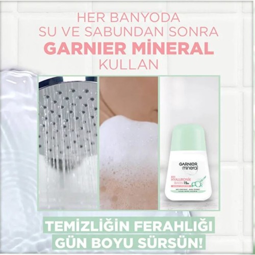 Garnier Mineral Hyaluronik Bakım Roll On Deodorant 50 ml x 5 Adet