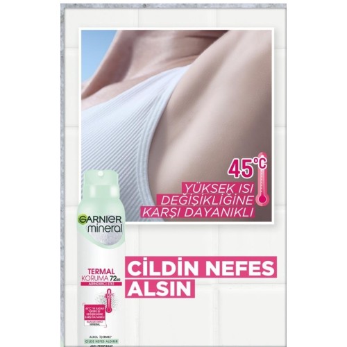 Garnier Mineral Termal Koruma Sprey Deodorant 150 ml x 5 Adet Garnier Mineral Termal Koruma Sprey Deodorant 150 ml x 5 Adet