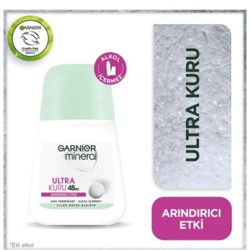Garnier Mineral Ultra Kuru Roll On Deodorant 50 ml