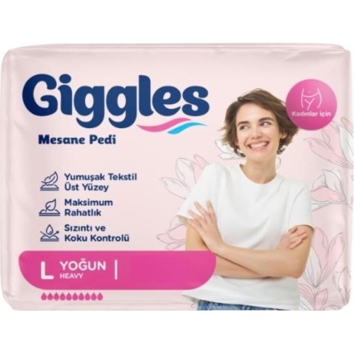 Giggles Kadın Mesane Pedi Large 10 lu
