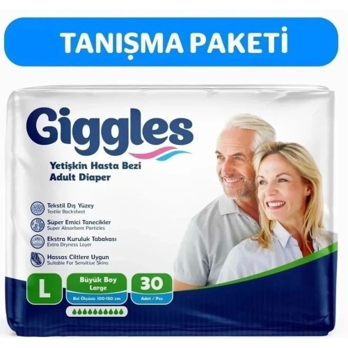Giggles Belbantlı Yetişkin Hasta Bezi Large 30 lu