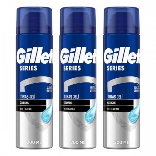 Gillette Series Cleansing Tıraş Jeli 200 ml x 3 Adet