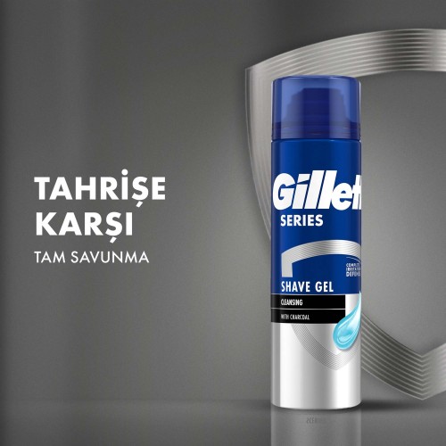 Gillette Series Cleansing Tıraş Jeli 200 ml x 3 Adet