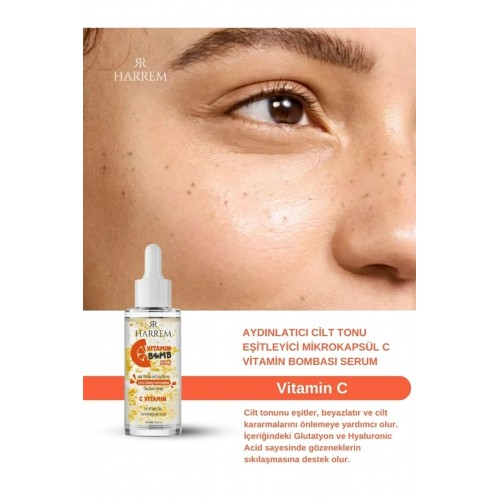 Harrem Aydınlatıcı Cilt Tonu Eşitleyici C Vitamin Serum 30 ml Harrem Aydınlatıcı Cilt Tonu Eşitleyici C Vitamin Serum 30 ml