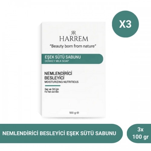 Harrem Eşek Sütü Sabunu 100 gr x 3 Adet