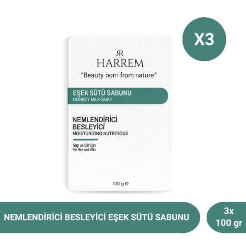 Harrem Eşek Sütü Sabunu 100 gr x 3 Adet