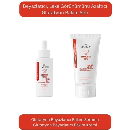 Harrem Glutatyon Beyazlatıcı Leke Karşıtı Krem ve Serum Seti Harrem Glutatyon Beyazlatıcı Leke Karşıtı Krem ve Serum Seti