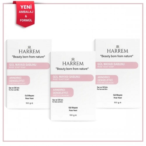 Harrem Gül Mayası Sabunu 100 gr x 3 Adet Harrem Gül Mayası Sabunu 100 gr x 3 Adet