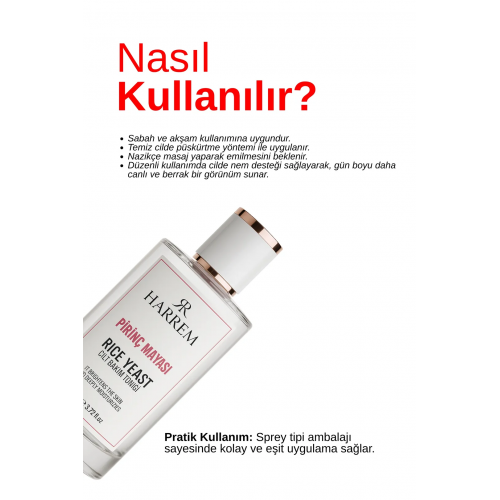 Harrem Pirinç Mayası Beyazlatıcı Aydınlatıcı Leke Karşıtı Tonik 110 ml