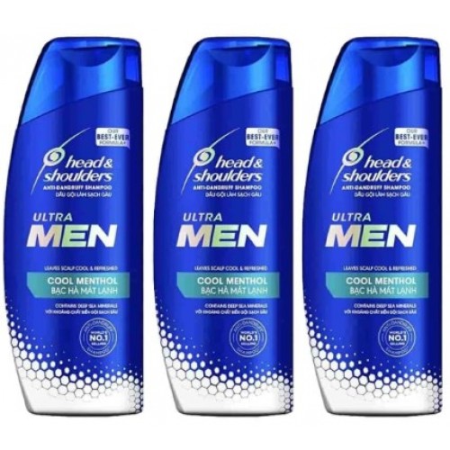 Head & Shoulders Erkek Ultra Cool Mentollü Şampuan 170 ml x 3 Adet
