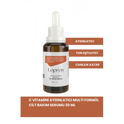 Lopren C Vitamini Aydınlatıcı Multi Formül Cilt Bakım Serumu 30 ml Lopren C Vitamini Aydınlatıcı Multi Formül Cilt Bakım Serumu 30 ml