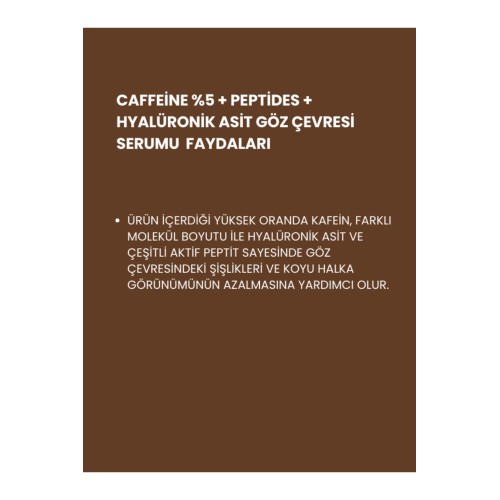 Lopren Göz Çevresi Serumu Caffeine Multi Formül Cilt Bakım Serum 30 ml