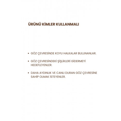 Lopren Göz Çevresi Serumu Caffeine Multi Formül Cilt Bakım Serum 30 ml