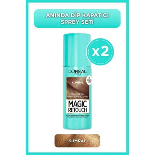 Loreal Paris Beyazlar İçin Kapatıcı Kumral Saç Spreyi 75 ml x 2 Adet